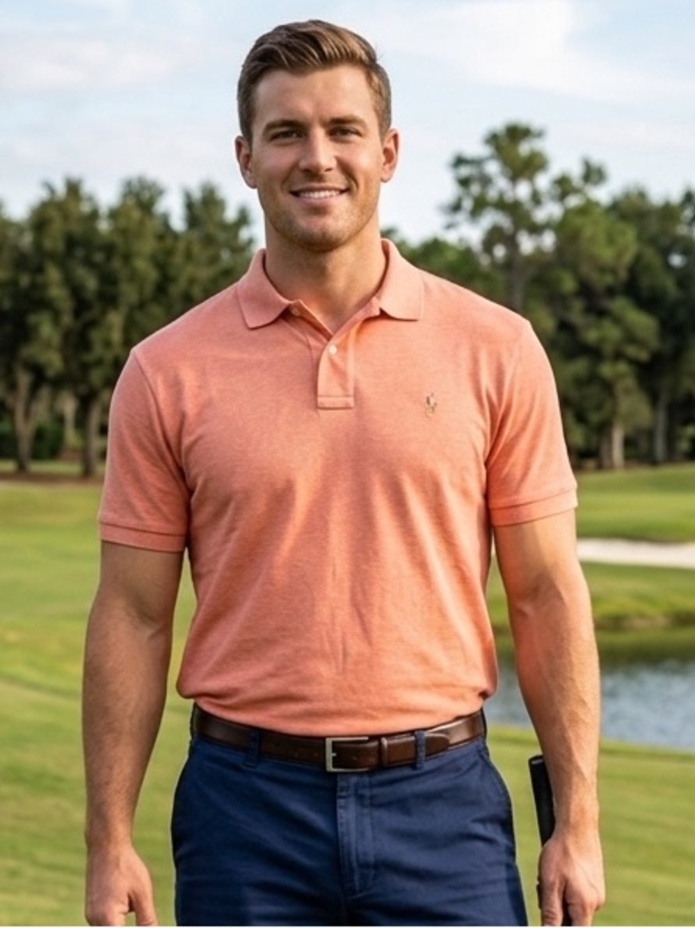 Polo by Ralph Lauren Men's Polo Shirt - Warm Coral